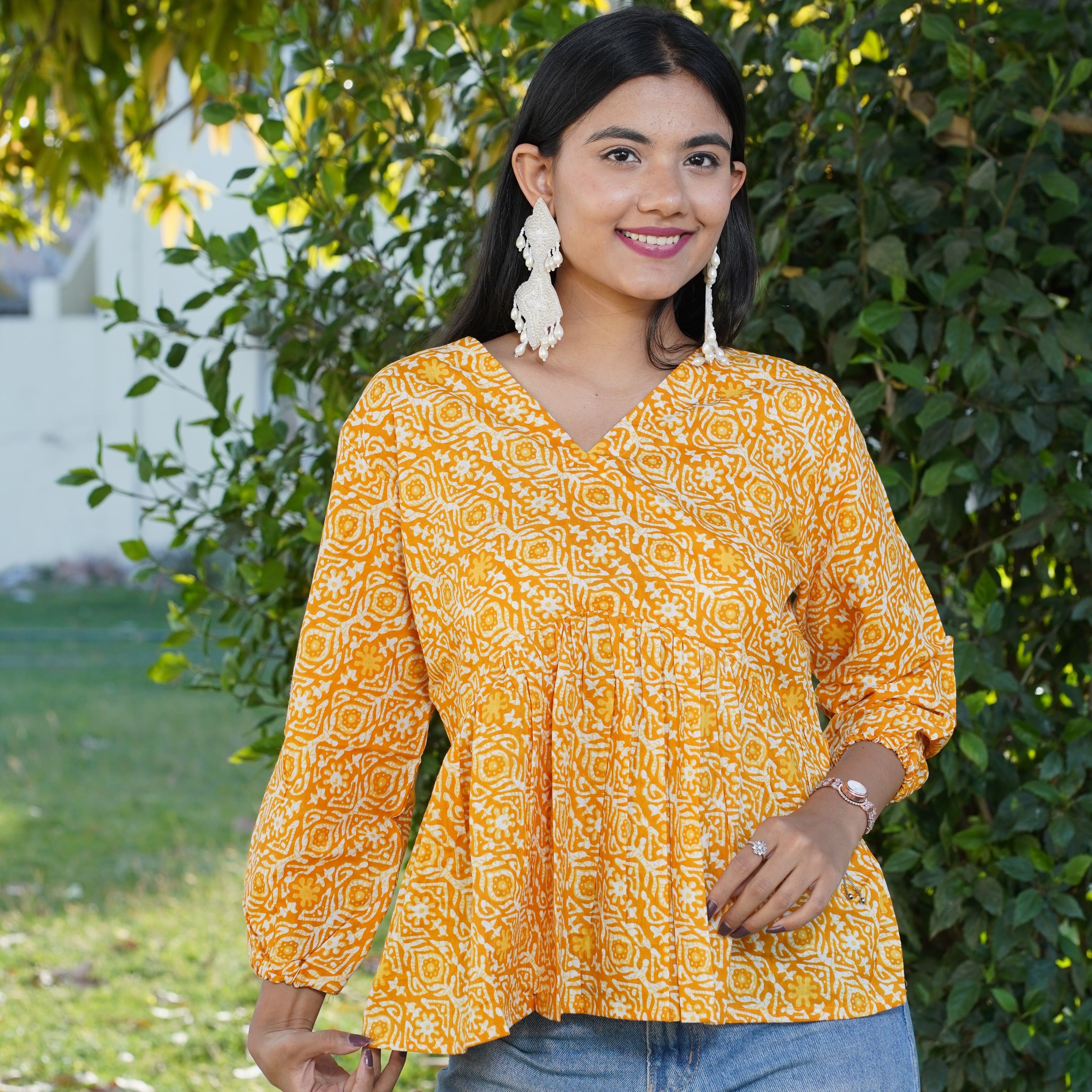 V-Neck Cotton Top