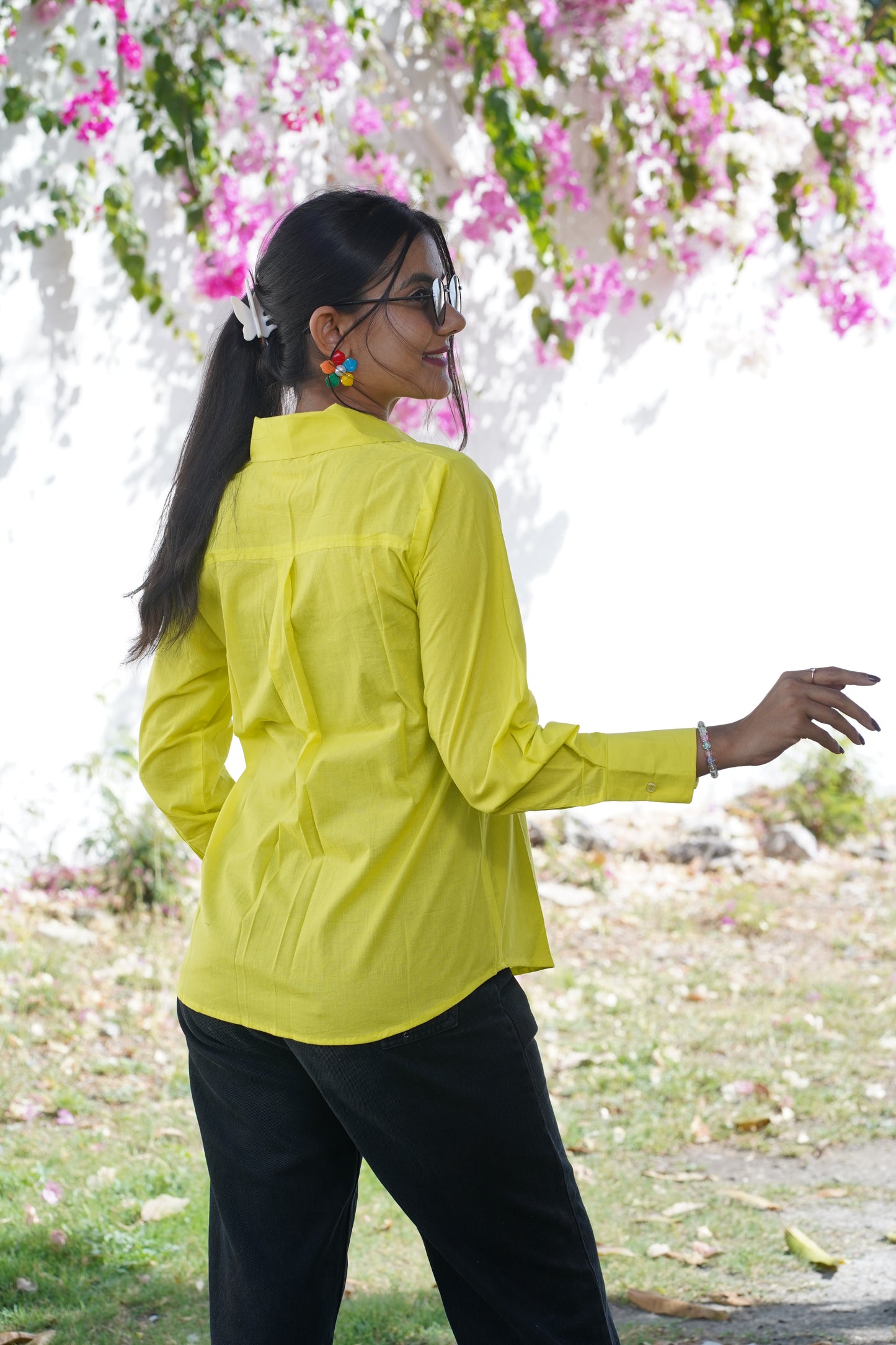 Solid Casual Cotton Shirt – Breathable & Natural Fabric