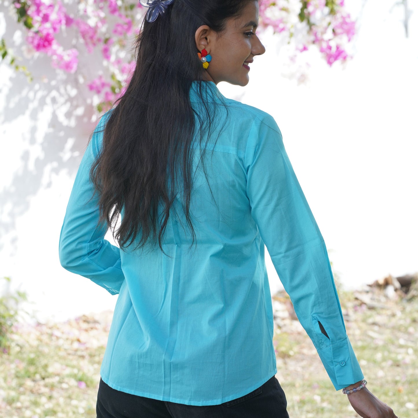 Solid Casual Cotton Shirt – Breathable & Natural Fabric