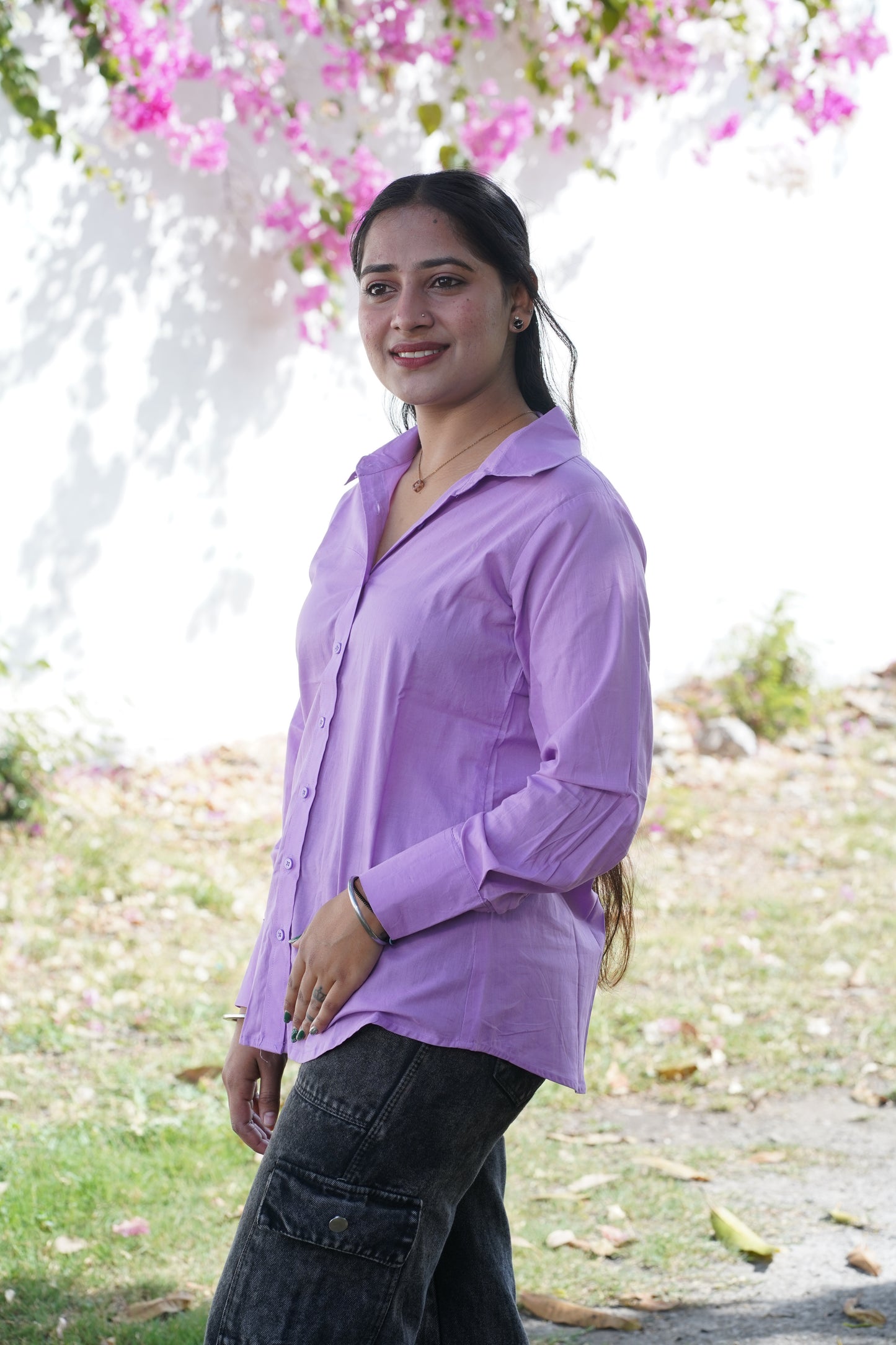 Solid Casual Cotton Shirt – Breathable & Natural Fabric